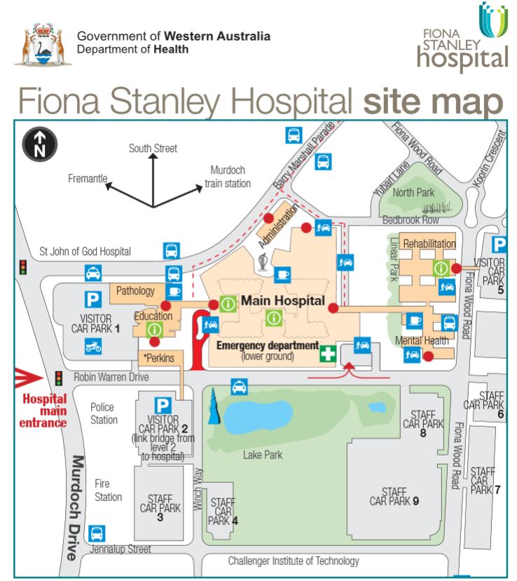 fiona stanley map How To Arrive At Fiona Stanley Hospital fiona stanley map